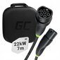 Green Cells - GC SNAP Cable Type 2 sähköauton lataukseen 22kW 7m Tesla Model 3 / s / x / y, Kia EV6, Hyundai Ioniq 5, BMW I3, Ford Mach -E " hinta ja tiedot | Sähköautojen lataustarvikkeet | hobbyhall.fi