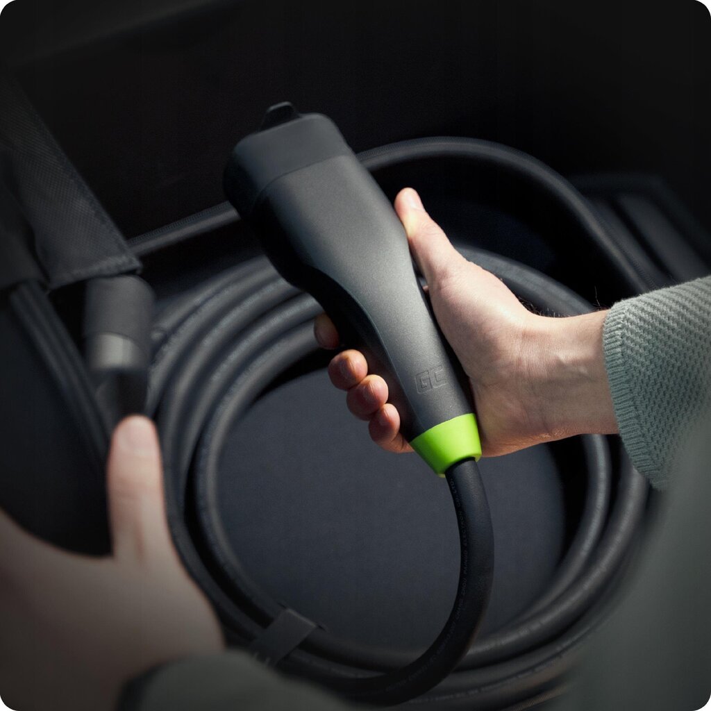Green Cells - GC SNAP Cable Type 2 sähköauton lataukseen 22kW 7m Tesla Model 3 / s / x / y, Kia EV6, Hyundai Ioniq 5, BMW I3, Ford Mach -E " hinta ja tiedot | Sähköautojen lataustarvikkeet | hobbyhall.fi