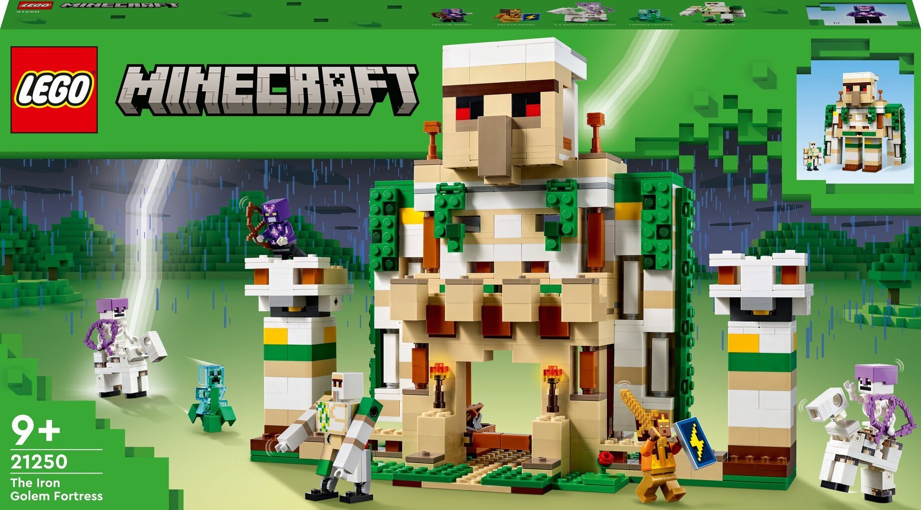 21250 LEGO® Minecraft Rautagolemin linnoitus hinta ja tiedot | LEGOT ja rakennuslelut | hobbyhall.fi