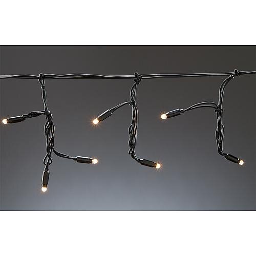 LED String System Icicle Black 300cm 49 LED-lamput 491-10 hinta ja tiedot | Jouluvalot | hobbyhall.fi