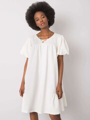 RUE PARIS Valkoinen mekko, jossa puhvihihat. L/XL hinta ja tiedot | Mekot | hobbyhall.fi