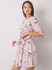 Vaalean violetti mekko, jossa kukkaprintti. hinta ja tiedot | Mekot | hobbyhall.fi