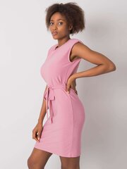 RUE PARIS Vaaleanpunainen naisten mekko vyöllä. hinta ja tiedot | Mekot | hobbyhall.fi