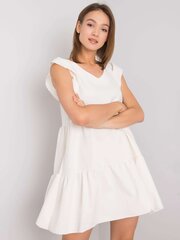 RUE PARIS Valkoinen mekko röyhelöllä. XL hinta ja tiedot | Mekot | hobbyhall.fi