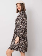 RUE PARIS Musta väljäkuvioinen mekko. hinta ja tiedot | Mekot | hobbyhall.fi