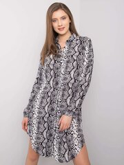 RUE PARIS Mustavalkoinen mekko printillä. hinta ja tiedot | Mekot | hobbyhall.fi