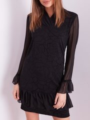Musta mekko, jossa on herkkä kukkakuvio. hinta ja tiedot | Mekot | hobbyhall.fi