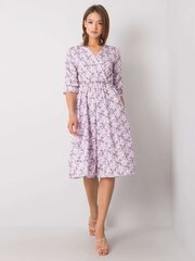 RUE PARIS Vaalean violetti mekko kukilla. hinta ja tiedot | Mekot | hobbyhall.fi