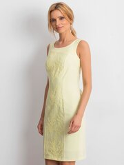 Keltainen mekko koristeellisella välikappaleella. hinta ja tiedot | Mekot | hobbyhall.fi