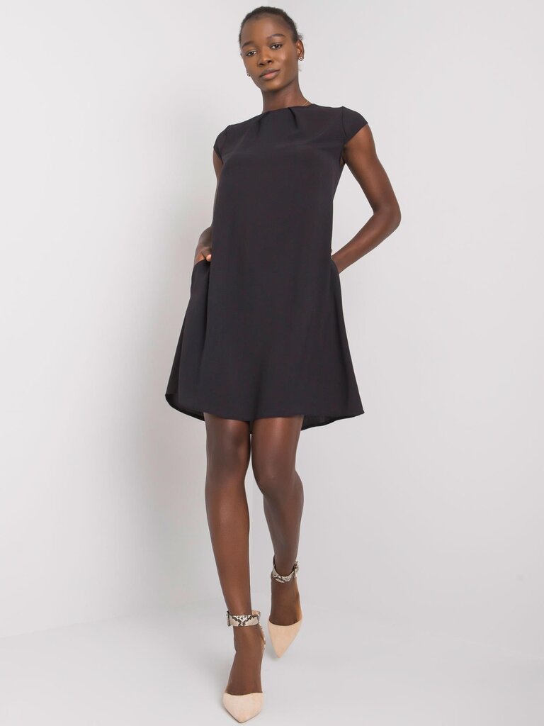 RUE PARIS Musta naisten mekko taskuilla. hinta ja tiedot | Mekot | hobbyhall.fi