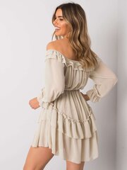 OCH BELLA Beige espanjalainen mekko röyhelöllä. hinta ja tiedot | Mekot | hobbyhall.fi