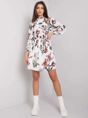 RUE PARIS Naisten valkoinen mekko printillä. hinta ja tiedot | Mekot | hobbyhall.fi