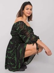 Musta ja vihreä naisten mekko printeillä. hinta ja tiedot | Mekot | hobbyhall.fi