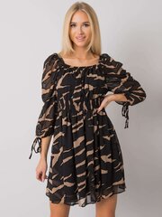 Musta ja beige naisten mekko printeillä. hinta ja tiedot | Mekot | hobbyhall.fi