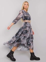 Musta ja harmaa mekko printillä. hinta ja tiedot | Mekot | hobbyhall.fi