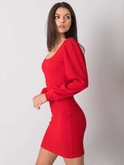 RUE PARIS Punainen mekko, jossa pitkät hihat. hinta ja tiedot | Mekot | hobbyhall.fi