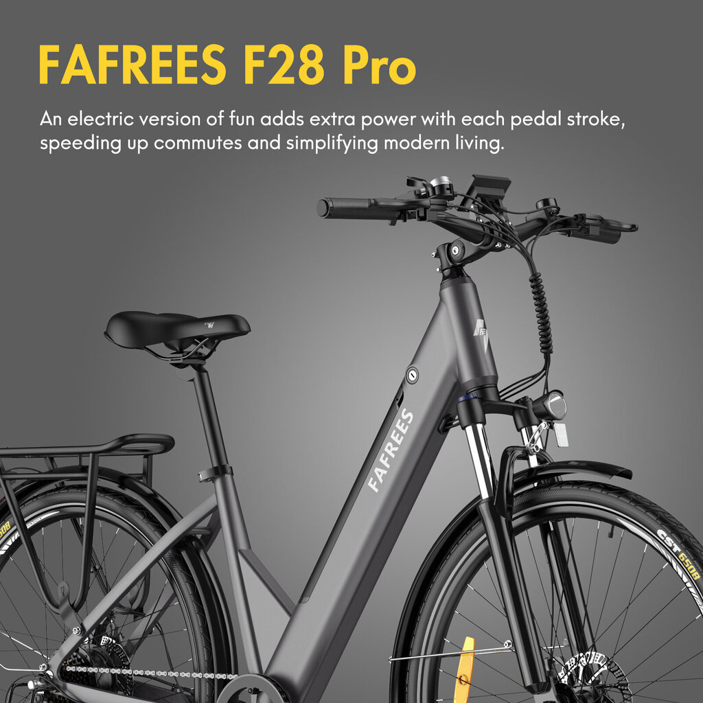 Sähköpyörä FAFREES F28 Pro, 27,5", harmaa, 250 W, 14,5 Ah hinta ja tiedot | Sähköpyörät | hobbyhall.fi