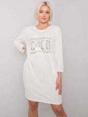 Naisten Valkoinen rento mekko L/XL hinta ja tiedot | Mekot | hobbyhall.fi
