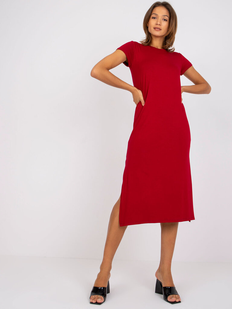 Naisten tummanpunainen Basic mekko hinta ja tiedot | Mekot | hobbyhall.fi