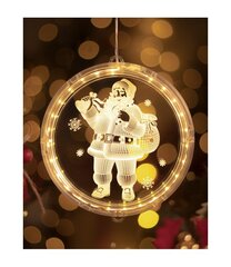 LED-ikkunakoristelu "Joulupukki", lämmin valo hinta ja tiedot | Joulukoristeet | hobbyhall.fi