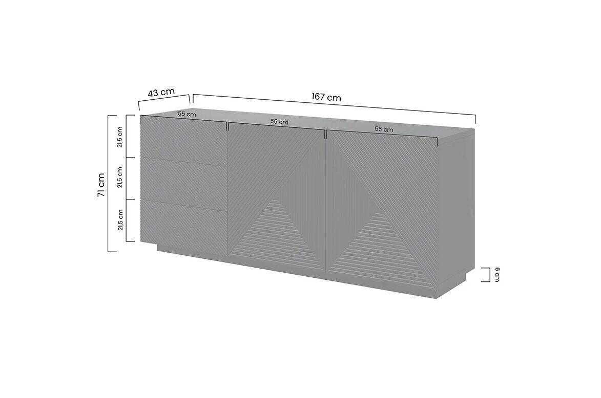 Lipasto Bogart Asha 200, valkoinen hinta ja tiedot | Lipastot | hobbyhall.fi