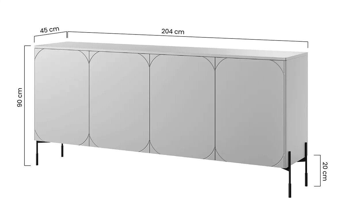 Lipastot Bogart Sonatia 200, punainen hinta ja tiedot | Lipastot | hobbyhall.fi