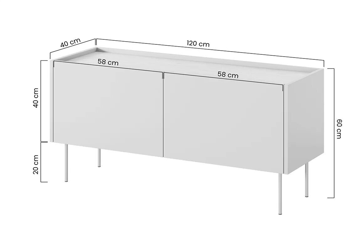 TV-taso Bogart Desin 120, punainen hinta ja tiedot | TV-tasot | hobbyhall.fi