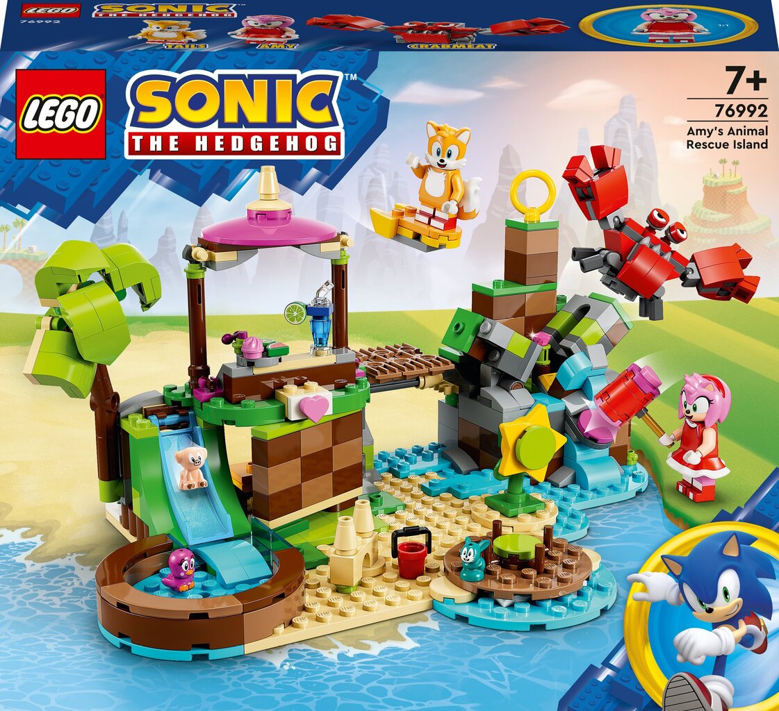 76992 LEGO® Sonic the Hedgehog Amyn eläinpelastussaari hinta ja tiedot | LEGOT ja rakennuslelut | hobbyhall.fi