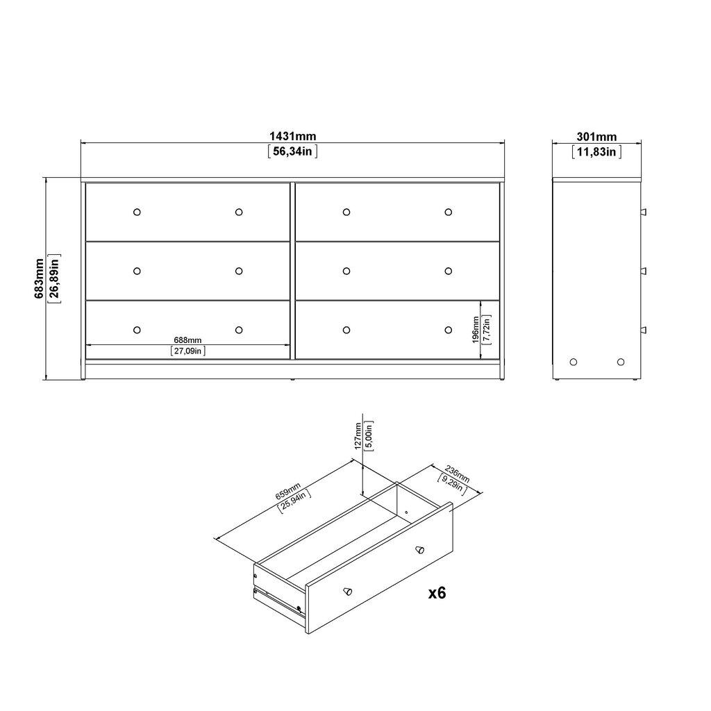 Lipasto May, valkoinen hinta ja tiedot | Lipastot | hobbyhall.fi