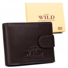 Miesten lompakko aitoa nahkaa Always Wild, ruskea hinta ja tiedot | Always Wild Muoti | hobbyhall.fi