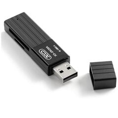 XO-muistikortinlukija DK05A 2in1 USB 2.0, musta hinta ja tiedot | Adapterit | hobbyhall.fi