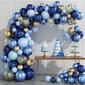 Macaron Blue Gold -teemailmapallosetti (133 kpl) hinta ja tiedot | Ilmapallot | hobbyhall.fi