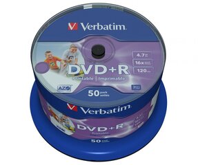 DVD+R Verbatim hinta ja tiedot | Vinyylilevyt, CD-levyt, DVD-levyt | hobbyhall.fi