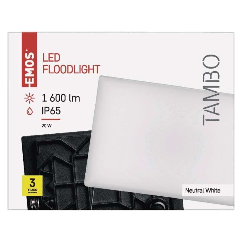 LED-valonheitin TAMBO 20W (170W) 1600 lm NW hinta ja tiedot | Taskulamput ja valonheittimet | hobbyhall.fi