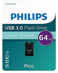 USB-media Philips, 3.0 64GB hinta ja tiedot | Philips Kovalevyt ja muistitikut | hobbyhall.fi
