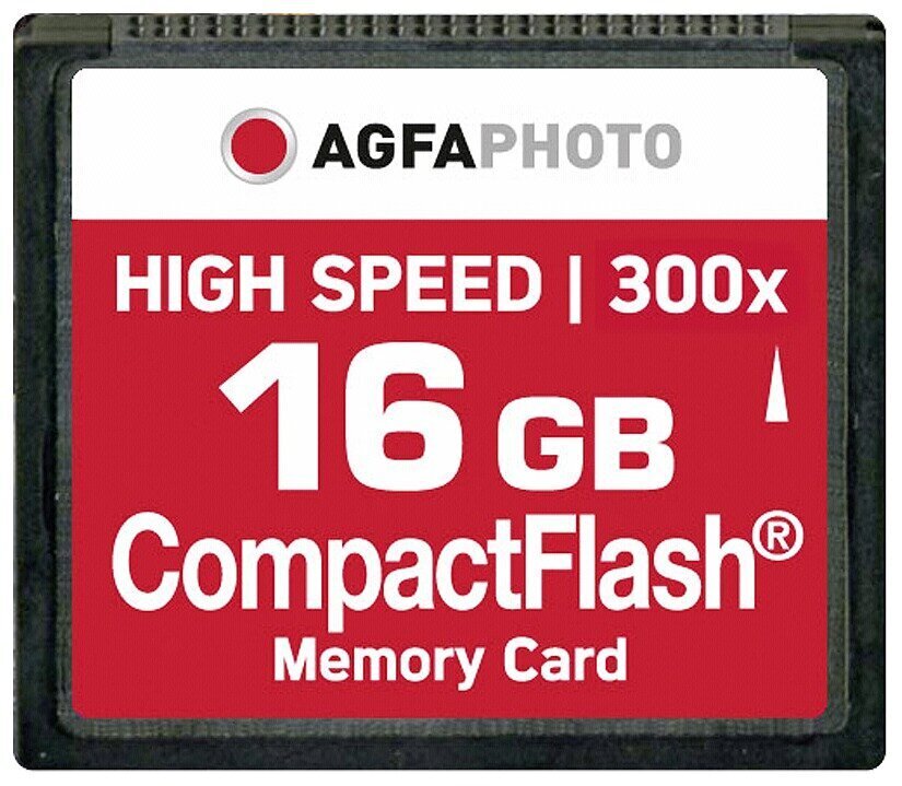 Muistikortti AgfaPhoto Compact Flash 16GB High Speed ​​​​300x MLC hinta ja tiedot | Kameran muistikortit | hobbyhall.fi