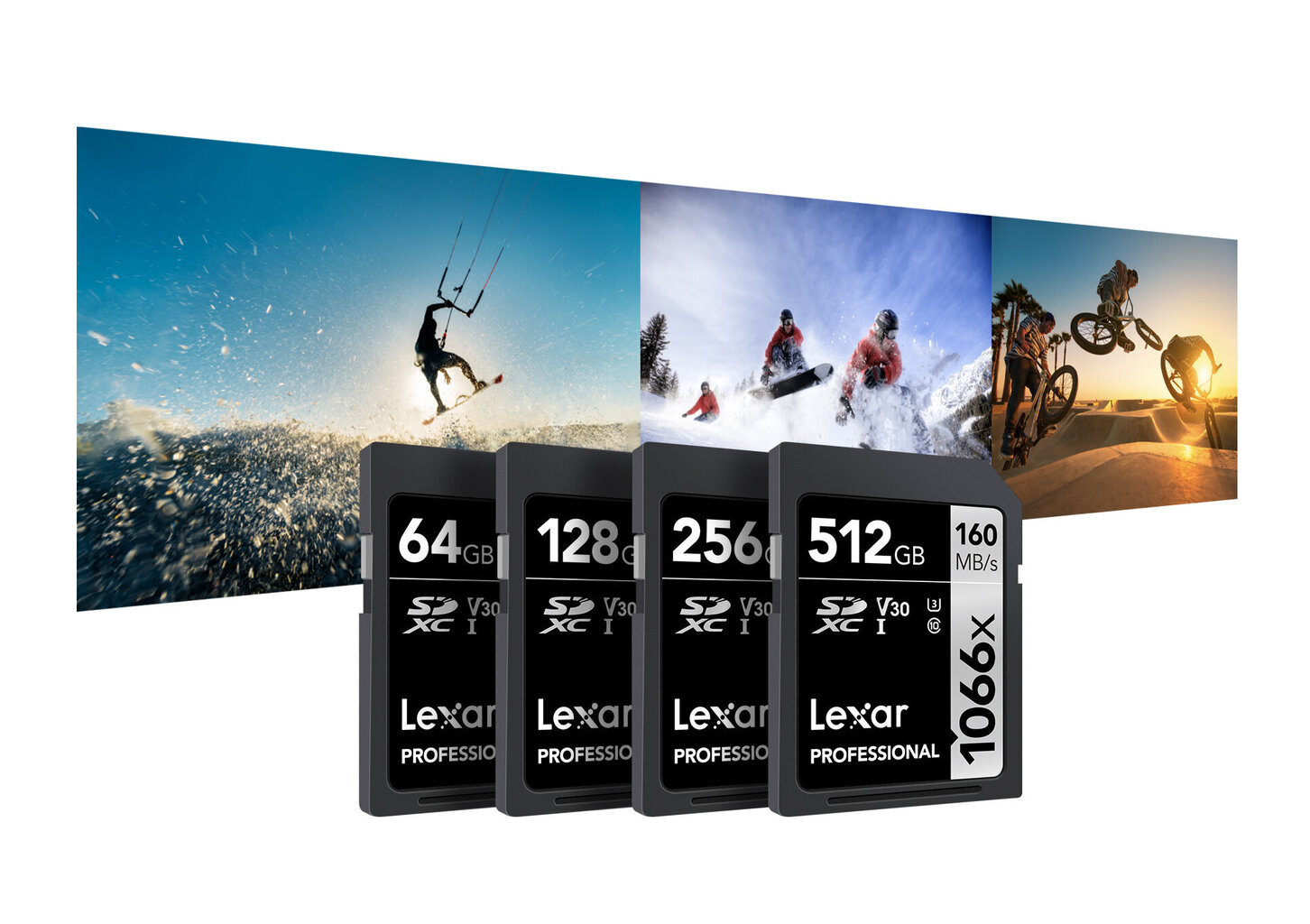 Muistikortti Lexar PRO 1066x R160/W120 256GB SDXC U3 V30 UHS-II hinta ja tiedot | Kameran muistikortit | hobbyhall.fi