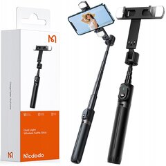 Mcdodo Double Shot Selfie Stick -jalusta Bluetooth-jalusta musta hinta ja tiedot | Puhelimen lisätarvikkeet | hobbyhall.fi