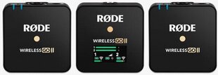 Mikrofoni Rode Wireless Go II, musta hinta ja tiedot | Mikrofonit | hobbyhall.fi