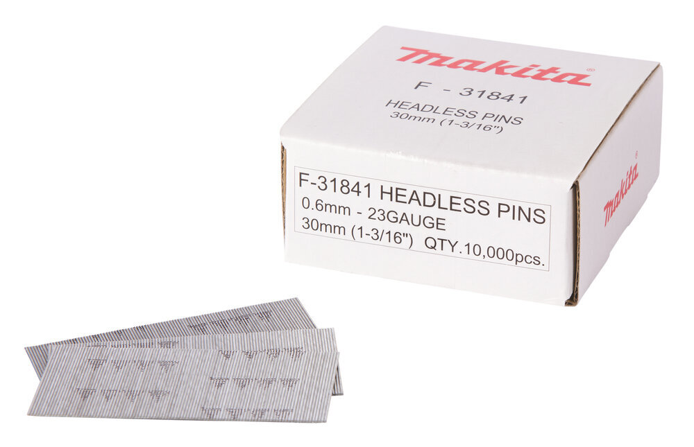 Pinninaula 0,6 x 30 mm, sähkösinkitty, 10000 kpl Makita hinta ja tiedot | Käsityökalut | hobbyhall.fi