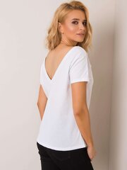 RUE PARIS Valkoinen naisten t-paita printillä. hinta ja tiedot | Naisten T-paidat | hobbyhall.fi