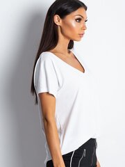 Naisten valkoinen tavallinen T-paita hinta ja tiedot | Naisten T-paidat | hobbyhall.fi