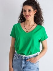 Naisten vihreä yksinkertainen T-paita hinta ja tiedot | Naisten T-paidat | hobbyhall.fi