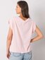 Vaaleanpunainen puuvillainen t-paita printillä. hinta ja tiedot | Naisten T-paidat | hobbyhall.fi