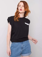 Musta naisten t-paita kirjoituksella. hinta ja tiedot | Naisten T-paidat | hobbyhall.fi