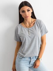 Naisten harmaa t-paita. hinta ja tiedot | Naisten T-paidat | hobbyhall.fi