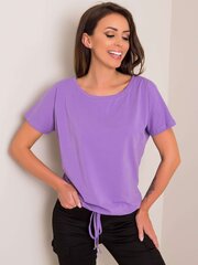 Naisten puuvillainen t-paita, vaalea violetti. hinta ja tiedot | Naisten T-paidat | hobbyhall.fi