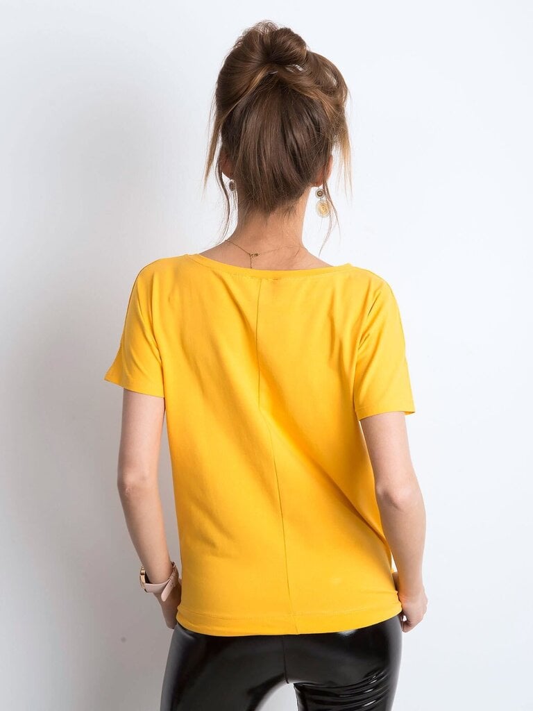 Naisten puuvillainen t-paita, vaalean oranssi. hinta ja tiedot | Naisten T-paidat | hobbyhall.fi
