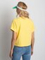 Naisten perus keltainen puuvillainen t-paita. hinta ja tiedot | Naisten T-paidat | hobbyhall.fi