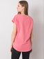 Vaaleanpunainen t-paita, jossa värikäs painatus. hinta ja tiedot | Naisten T-paidat | hobbyhall.fi